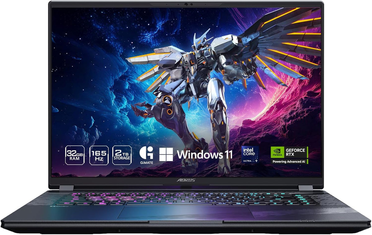 GIGABYTE - AORUS Elite 16 Gaming Laptop - 165Hz 2560x1600 WQXGA - NVIDIA GeForce RTX 5070 - Intel Core Ultra 9 275HX - 2TB SSD with 32GB DDR5 RAM - Windows 11 Home AD (AORUS Elite 16 BWHC3USC65SH)