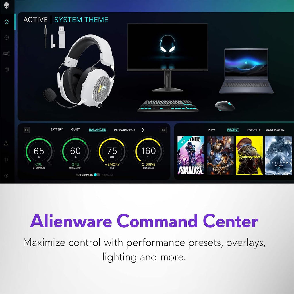 Alienware 16 Aurora Laptop, 16' WQXGA 120Hz Display, Intel Core 7-240H Series 2, NVIDIA GeForce RTX 5060, 32GB DDR5 RAM, 1TB SSD, Wi-Fi 7, Windows 11 Pro, w/Mytrix Accessory & Lifetime Office - Blue
