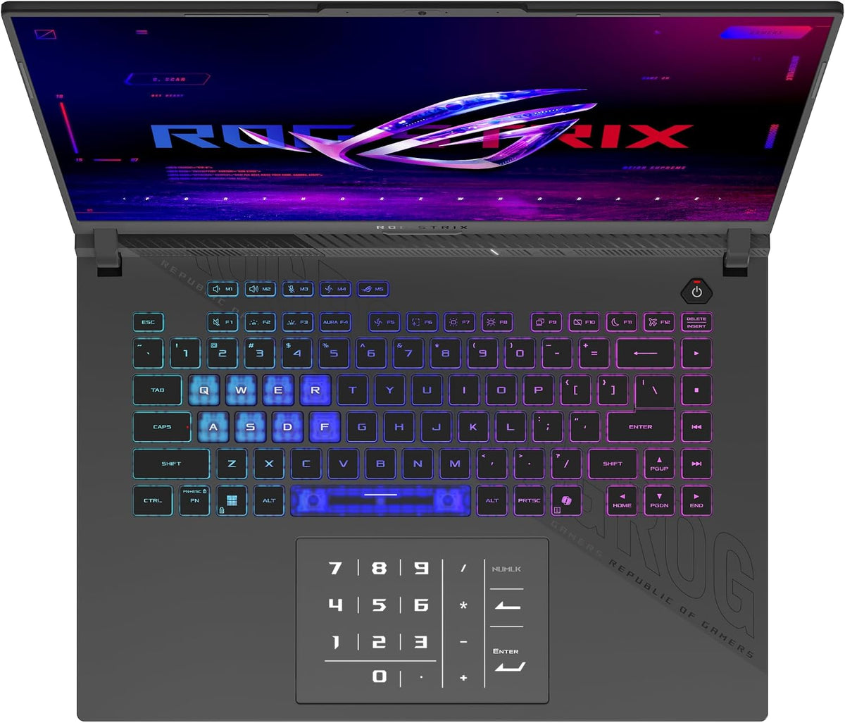 ASUS ROG Strix G16 (2025) Gaming Laptop, 16' ROG Nebula 16:10 2.5K 240Hz/3ms, NVIDIA® GeForce RTX™ 5070 Ti, AMD Ryzen™ 9 9955HX3D Processor, 32GB DDR5-5600, 1TB PCIe Gen 4 SSD, Wi-Fi 6E, Win 11 Home