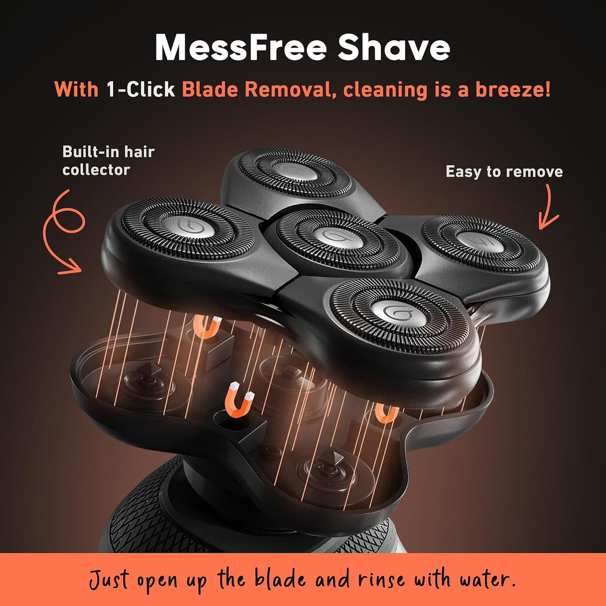 Groomie Mens Grooming Bundle - BaldiePro Electric Head Shaver for Bald Men Includes Travel Case, Charging Dock & Accessory Kit - Deodorant, Scalp & Face Serum, Shave Gel, Aftershave, Pre-Shave Oil