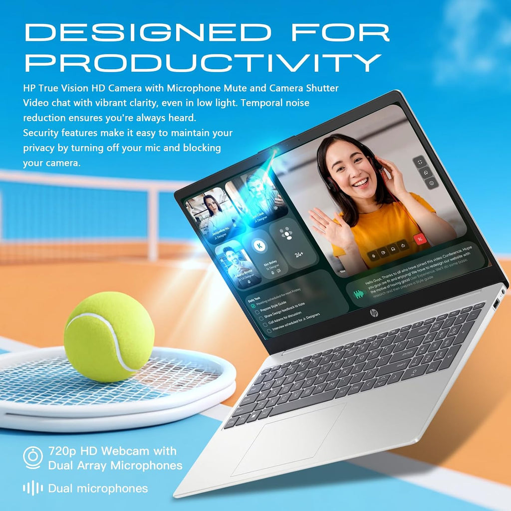 HP 15.6 Touchscreen Laptop Computer for Business & Student, Intel 13th Gen Core i3(Up to 4.5GHz), HD Touch Display, 16GB RAM, 512GB SSD, AI Copilot, Win 11 Pro, Wi-Fi 6, W/Accessories