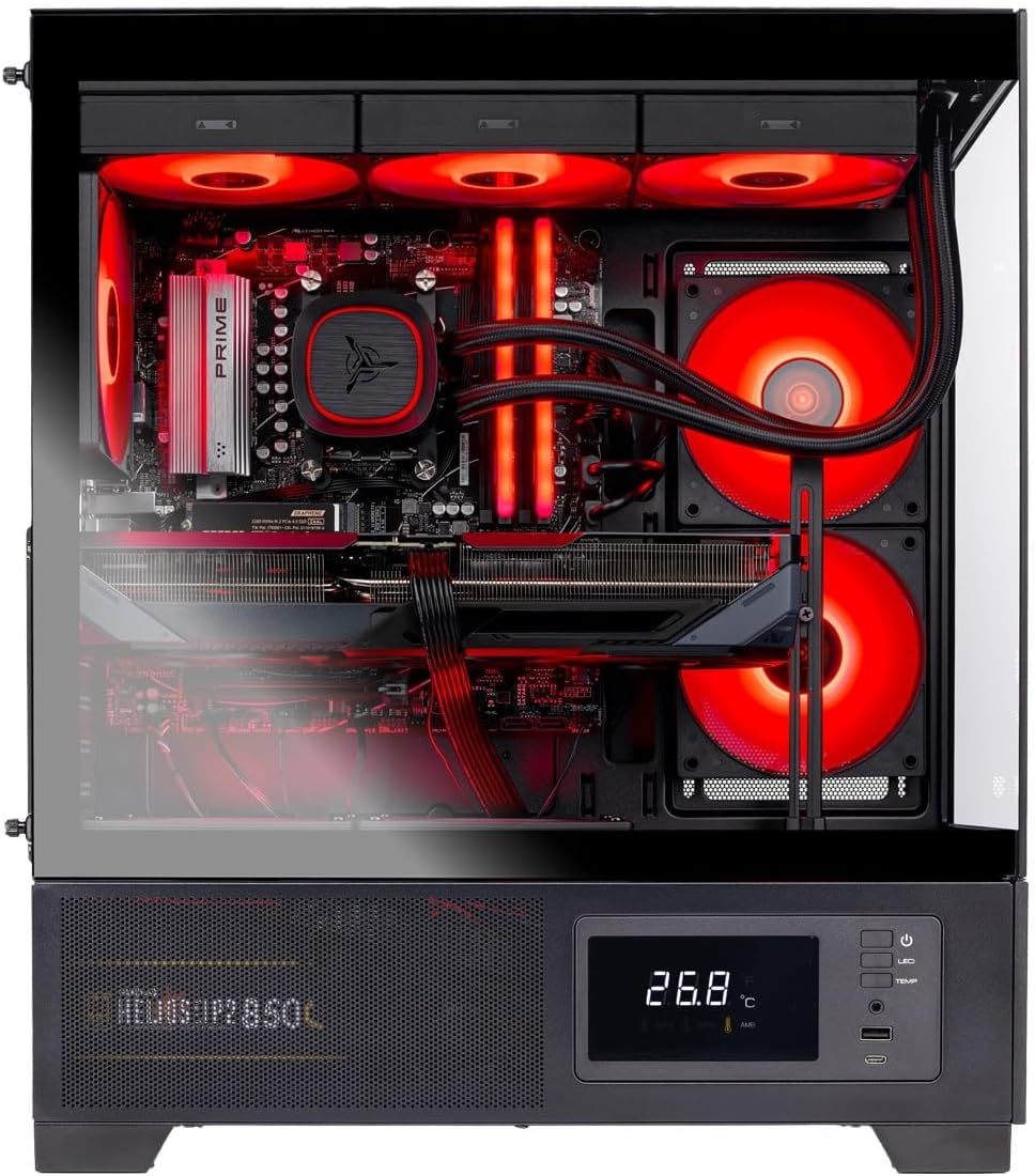 Skytech Gaming Azure 3 Plus Gaming PC, Intel i5 14400F 2.5GHz, NVIDIA RTX 5070 12GB, 1TB Gen4 NVMe SSD, 16GB DDR5 RAM 6000, 850W Gold ATX 3 PSU, 360 ARGB AIO, Wi-Fi, Win 11, Desktop