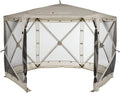 Lippert Picnic Popup Gazebo Tent for Camping, Patios and Easy Outdoor Shelter - 12' x 12', Brown