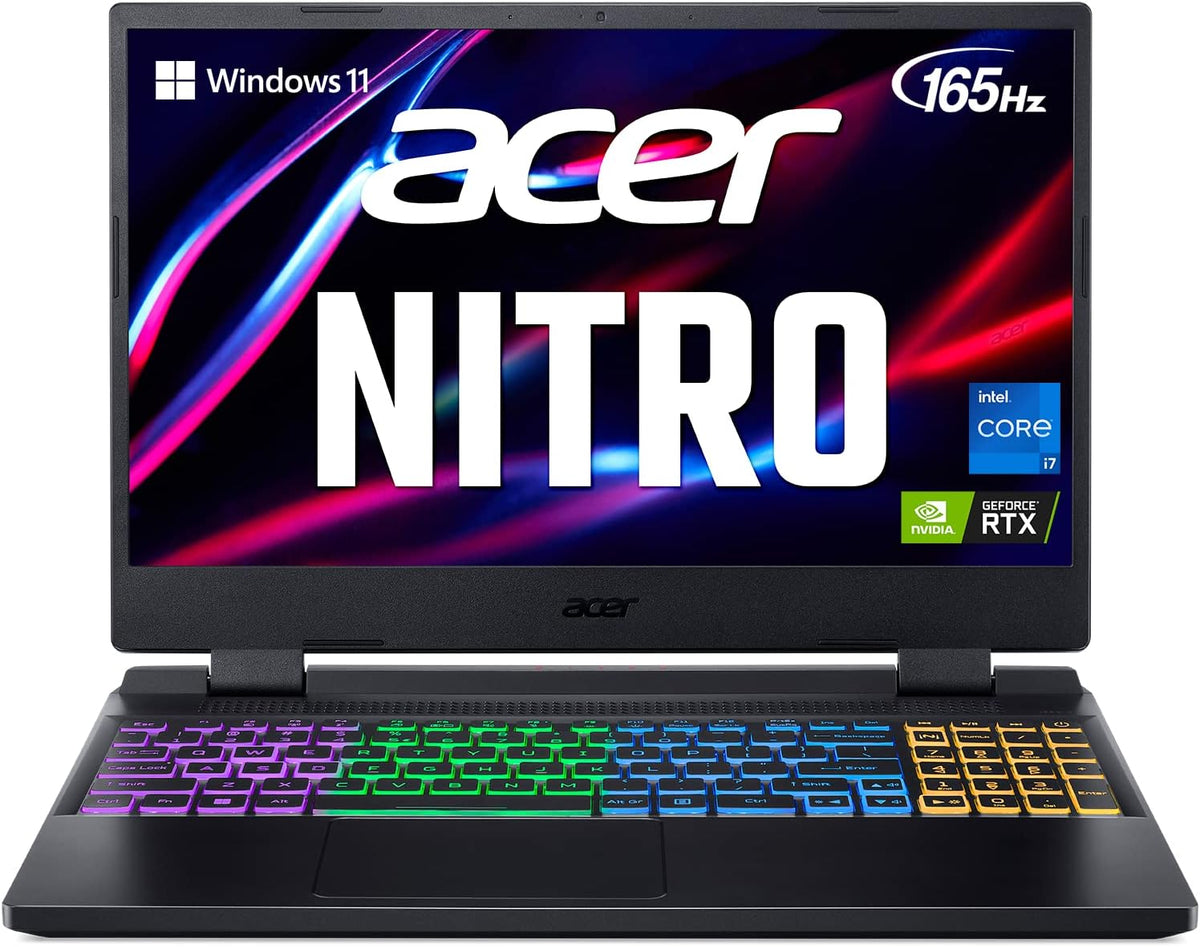 Acer Nitro 5 AN515-58-7583 Gaming Laptop | Intel Core i7-12700H | NVIDIA GeForce RTX 3070 Ti Laptop GPU | 15.6' QHD 165Hz 3ms IPS Display | 16GB DDR4 | 2TB SSD in RAID 0 | Killer WiFi 6 | RGB Keyboard