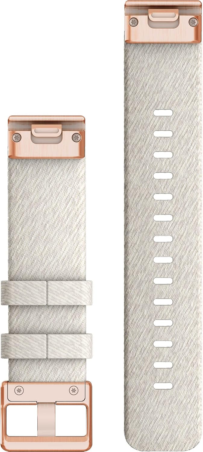 Garmin QuickFit 20 Cream Heathered Nylon Band, ROS