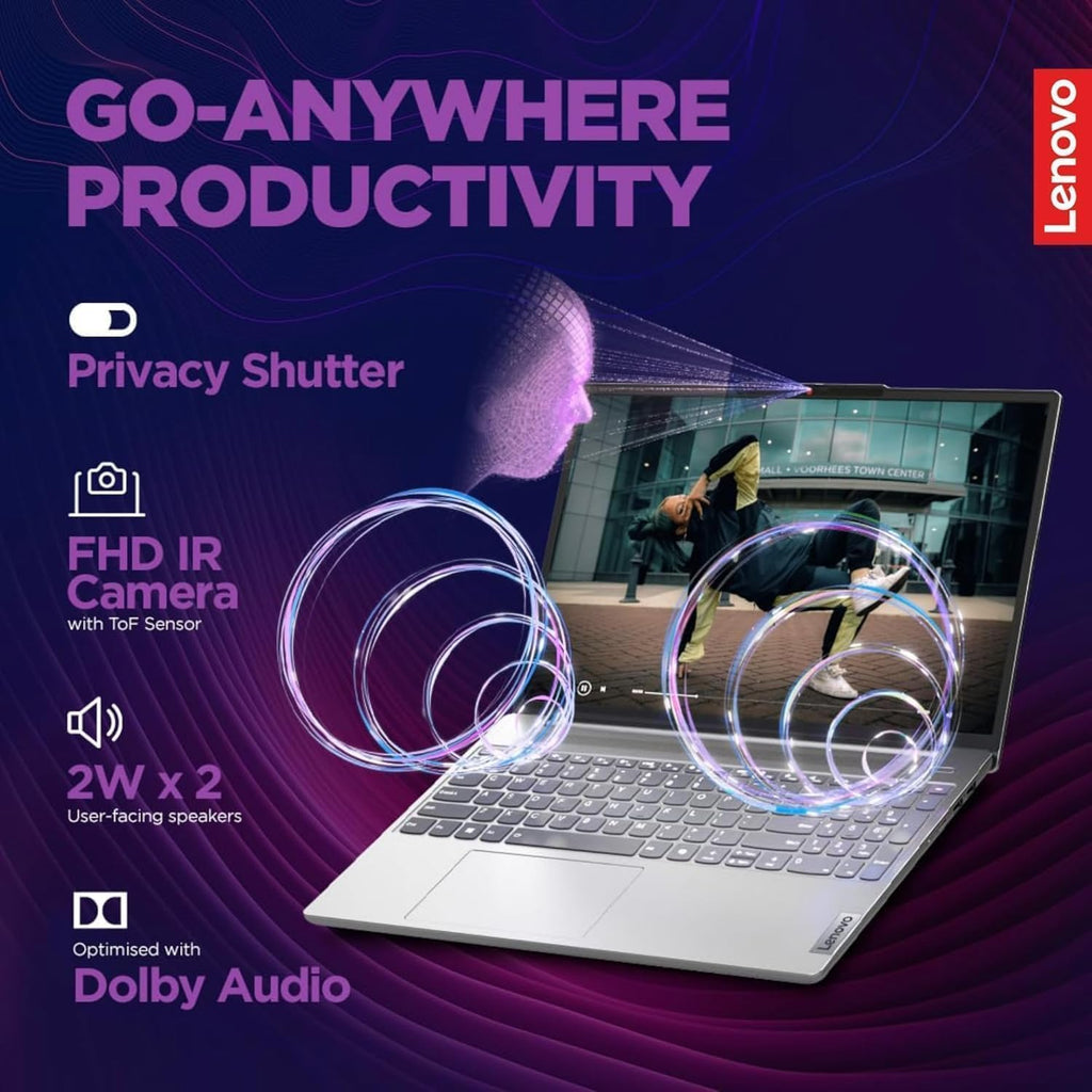 Lenovo IdeaPad 15.6 inch Laptop Computer with Microsoft 365 Home and Business • 12GB RAM • 512GB PCIe SSD • Intel Core • 11HR Battery • Wi-Fi 6 • 1TB Cloud Storage • Windows 11 • WOWPC Recovery USB