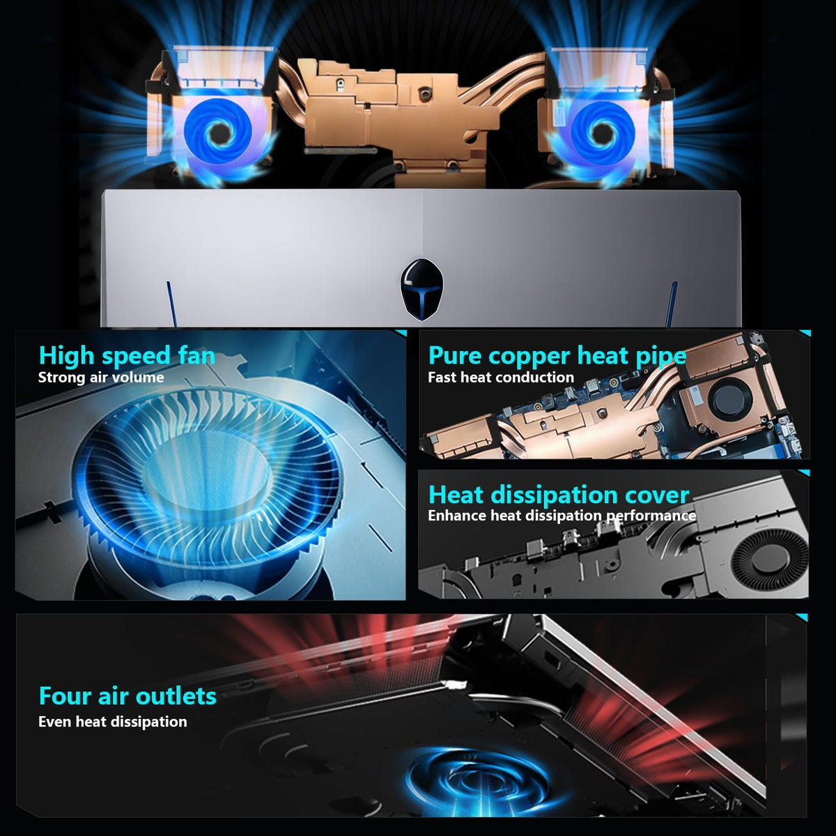 Thunderobot Storm 17 Gaming Laptop, 17.3' FHD 144Hz Display, Core i7-13620H, GeForce RTX 4050, 16GB DDR5 RAM, 512GB SSD, RGB Backlit Keyboard, HDMI, Wi-Fi, Win 11 Home