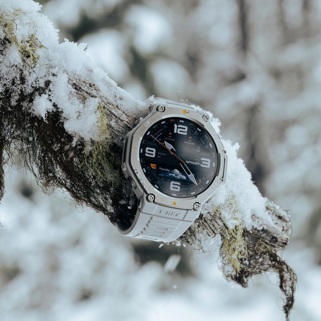 Amazfit Refurbished T-Rex 3 Rugged Military Smart Watch 48mm, GPS, Offline Maps, 100m Water-Resistant, Outdoor Fitness Smartwatch for Men, 170 Sport Modes, AI, Voice Control, Renewed (Grey)