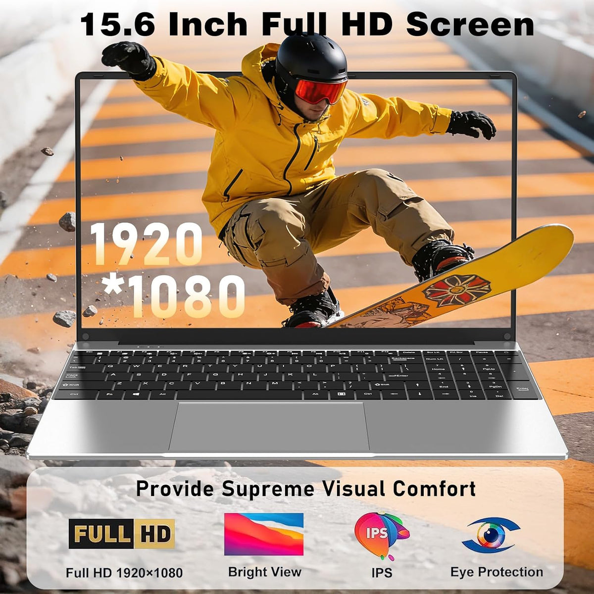Core i5 Laptop Computer 2026 New, 15.6 Inch Window 11 Pro Lap Top PC 16GB RAM 512GB SSD, 2-Year Warranty, Office 365, FHD 1920*1080 IPS Display, Backlit Keyboard, WiFi5 BT4.2 USB, UHD Graphic