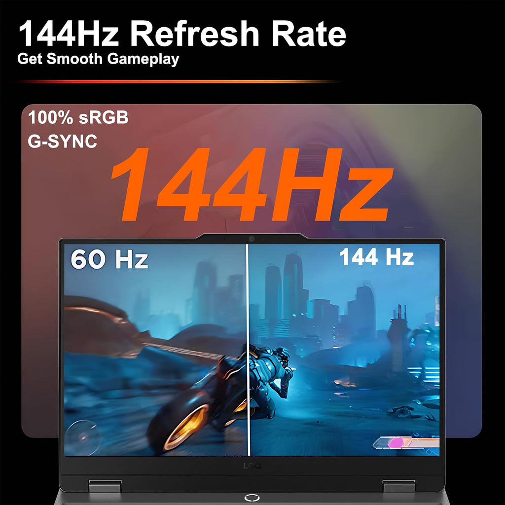 Lenovo LOQ Gaming Laptop 15.6' FHD IPS 144Hz (100% sRGB G-SYNC) AMD Quad-core Ryzen 5 7235HS 64GB RAM 2TB SSD GeForce RTX 4050 Backlit Nahimic Privacy Camera Rapid Charge Win11 w/ICP Hub