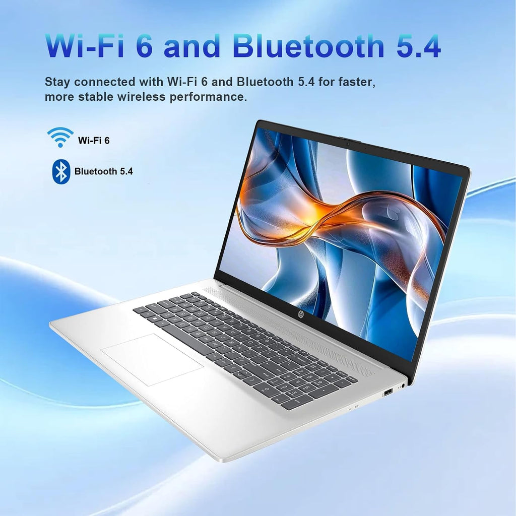 HP Flagship 17 Touchscreen Laptop - 17.3' Anti-glare HD+ Business Laptop, Windows 11 Pro OS with Copilot AI, AMD Ryzen 5 7430U (up to 4.3GHz), Wi-Fi 6, Fast Charge, Numeric Keypad | 32GB RAM + 1TB SSD
