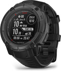 Garmin Instinct 2X Solar - Tactical Edition, Rugged GPS Smartwatch, Built-in Flashlight, Ballistics Calculator, Solar Charging Capability, Black (Renewed)