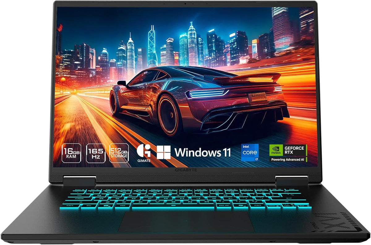 GIGABYTE - Gaming A16 Gaming Laptop - 165Hz 1920x1200 WUXGA - NVIDIA GeForce RTX 5050 - Intel i7-13620H - 512GB SSD with 16GB DDR5 RAM - Windows 11 Home AD Gaming A16 CTHI3US894SH