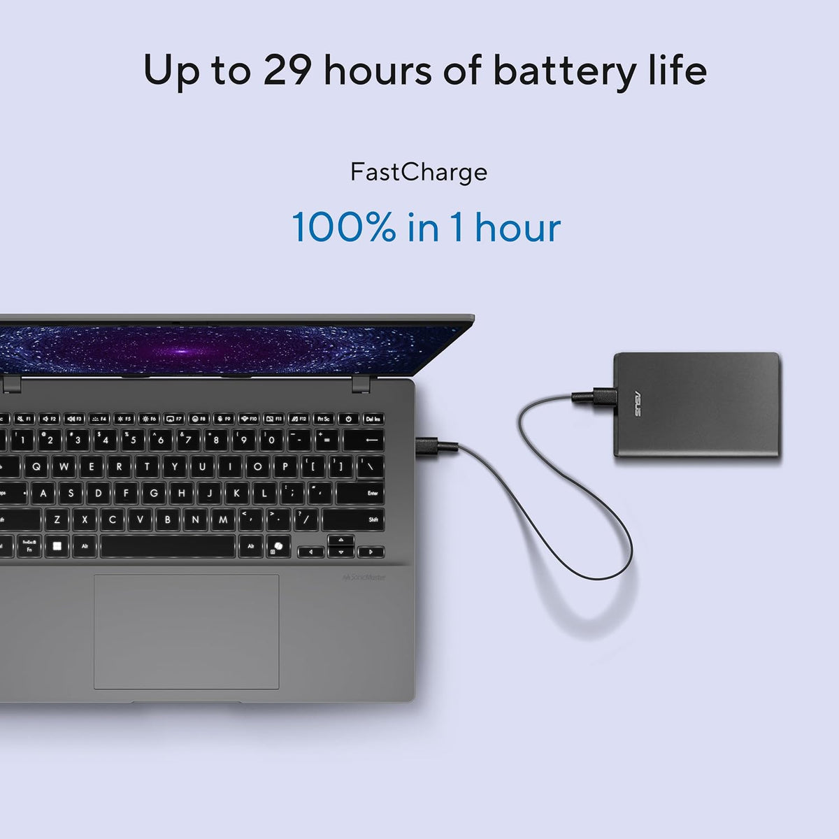 ASUS Vivobook 14 Laptop, 14' WUXGA 60Hz Display, Qualcomm Snapdragon X, Qualcomm Adreno GPU, 16GB RAM, 512GB SSD, Windows 11, Cool Silver, X1407QA-BS56
