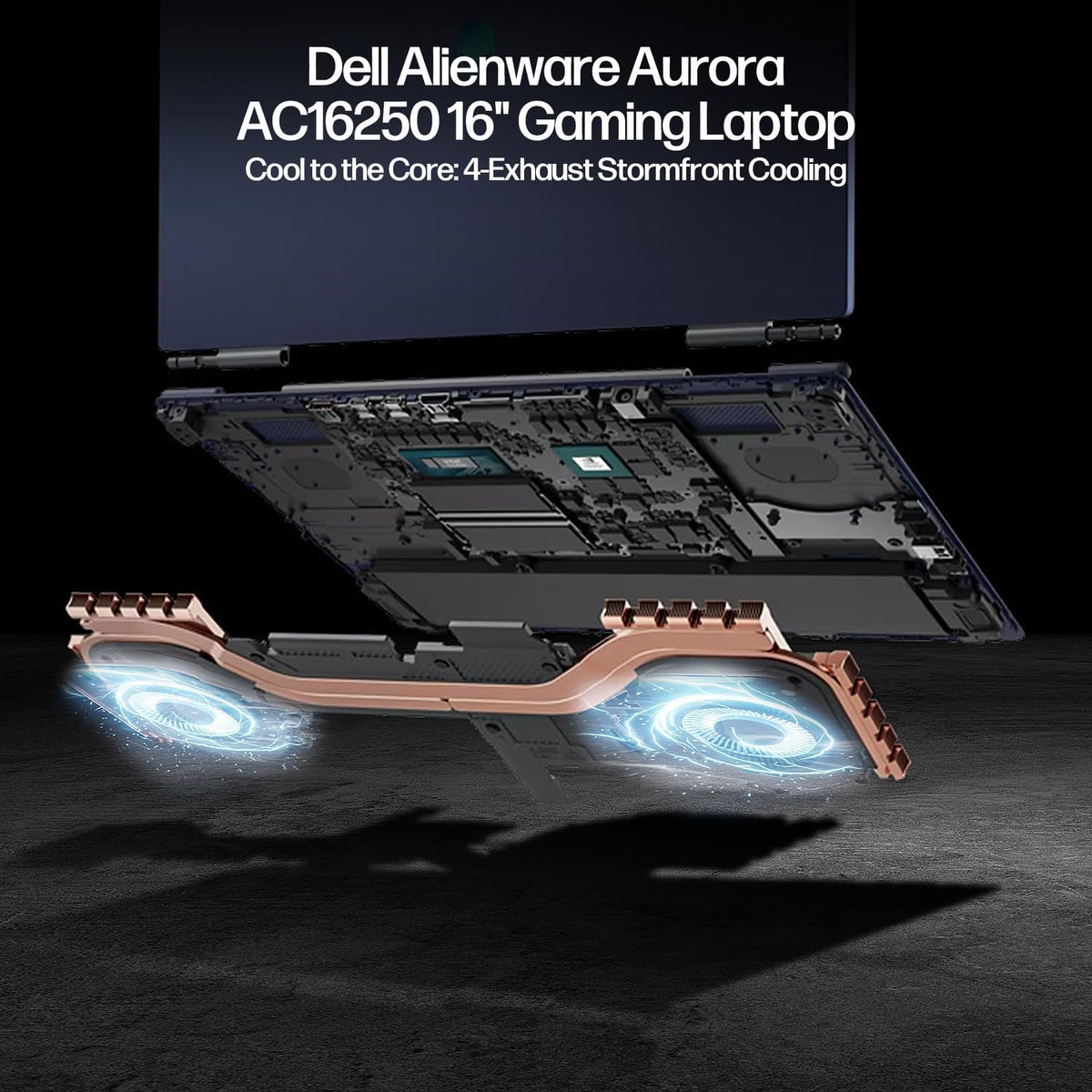 Dell Alienware 16 Aurora Gaming Laptop AC16250, 16' WQXGA Display, NVIDIA GeForce RTX 5050, Intel Core 7-240H, 32GB RAM, 1TB SSD, Backlit Keyboard, with Assy Office Lifetime, Win 11 Pro