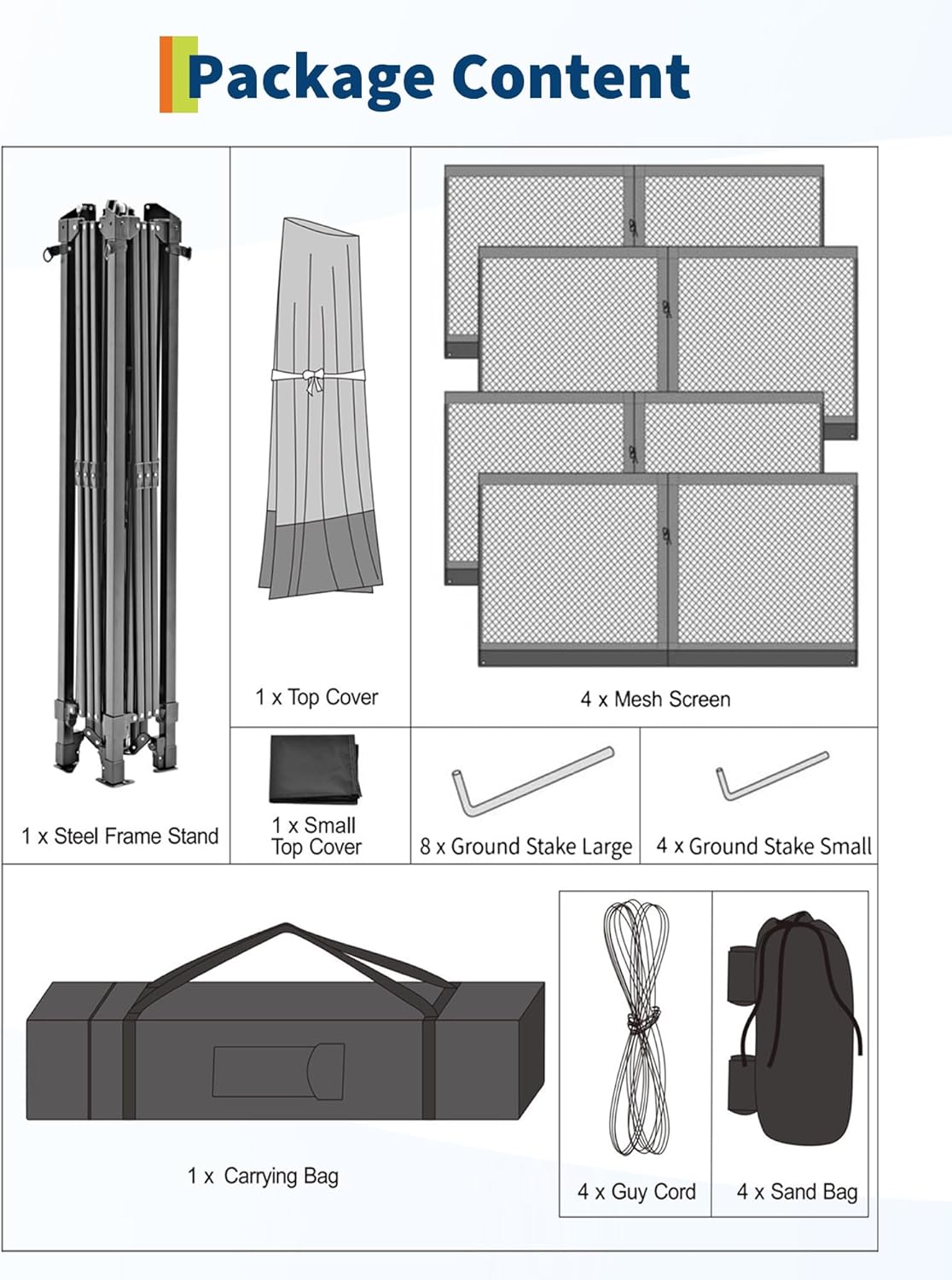 Canopy Tent 13x13 ft, Pop Up Gazebo One-Push Setup with 4 SandBags for Backyard Parties and BBQs, Mosquito Netting & Height Adjustable - Red