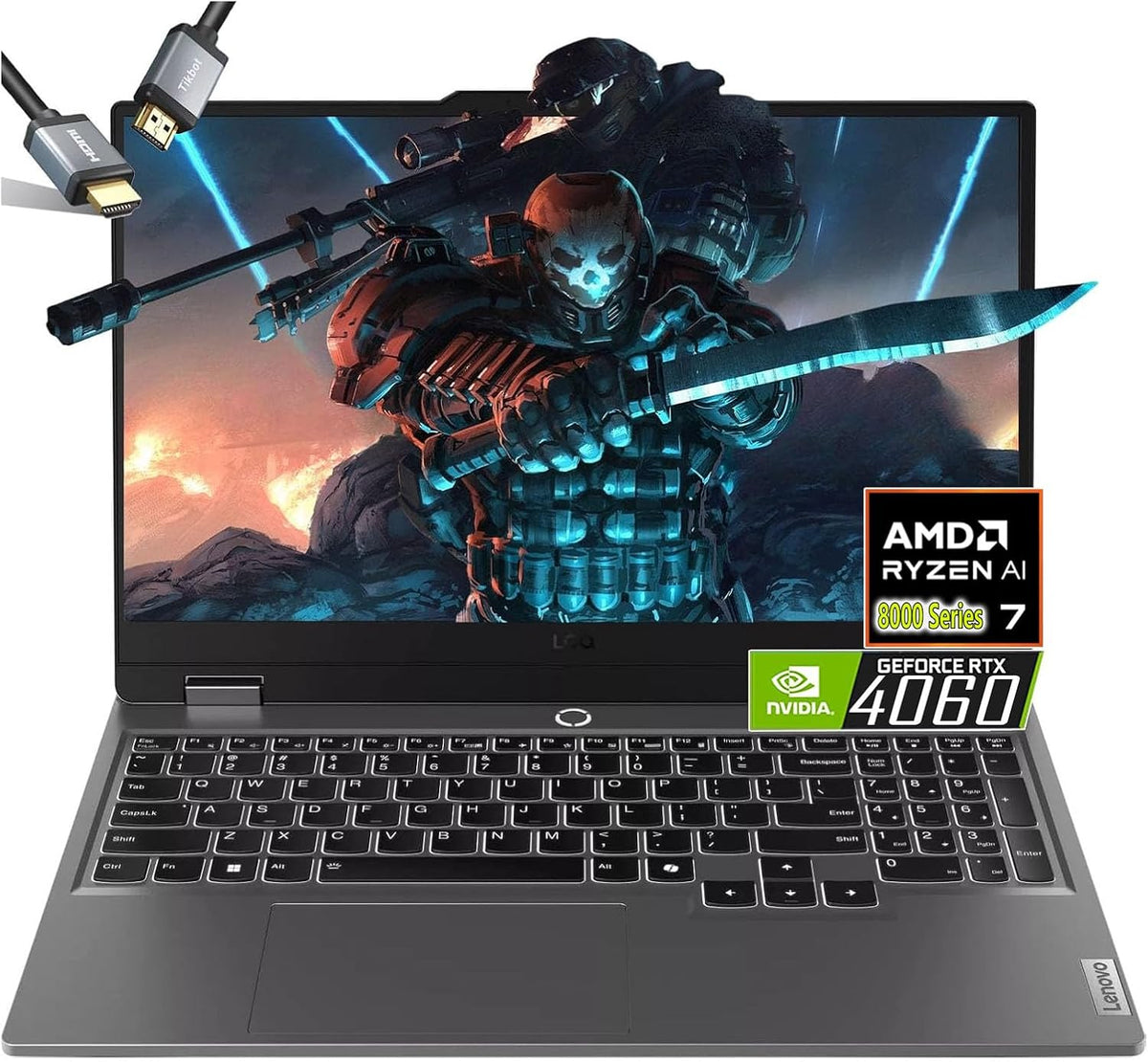 Lenovo LOQ 15 Gaming Laptop -AMD Ryzen 7 8845HS Beat i9-13900H- RTX 4060-15.6 FHD Display G-SYNC -32GB RAM -2TB PCIe SSD -Backlit Keyboard - Windows 11 - Gamer PC Creator Video Editing