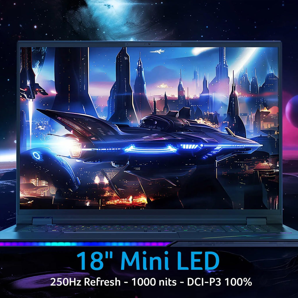acer Predator Helios 18 AI Gaming Laptop 18' 250Hz 1000 nits Mini-LED WQXGA (Intel Ultra 9-275HX, GeForce RTX 5080 16GB, 64GB DDR5, 8TB SSD, 2 Thunderbolt 5, Win 11 Home) w/DKZ USB Port Expander