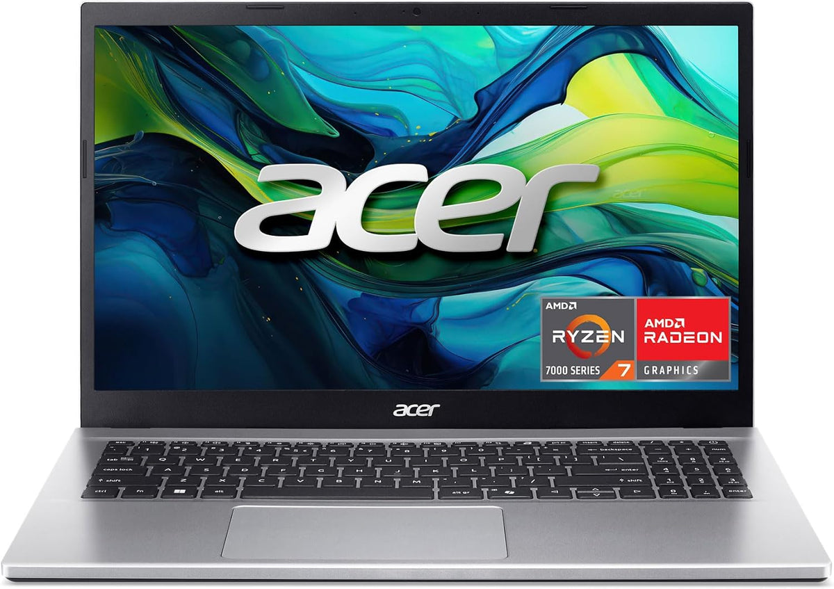 acer Aspire Go 15 AI Ready Laptop | 15.6' FHD (1920 x 1080) IPS Display | AMD Ryzen 7 7730U | AMD Radeon Graphics | 16GB DDR4 | 512GB PCIe Gen4 SSD | Wi-Fi 6 | Windows 11 Home | AG15-42P-R9FW