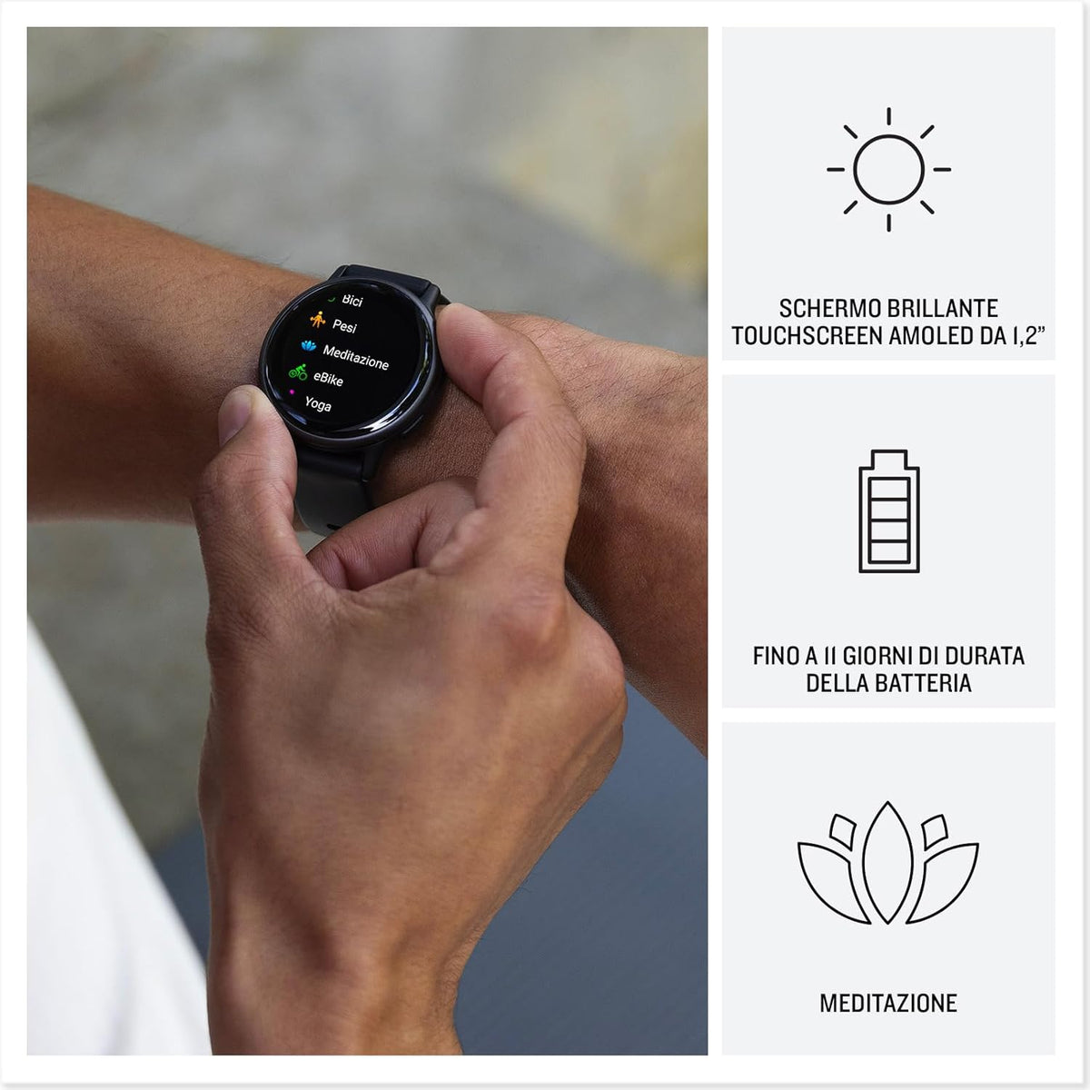 Garmin vívoactive 5, Health and Fitness GPS Smartwatch, AMOLED Display, Up to 11 Days of Battery, Navy