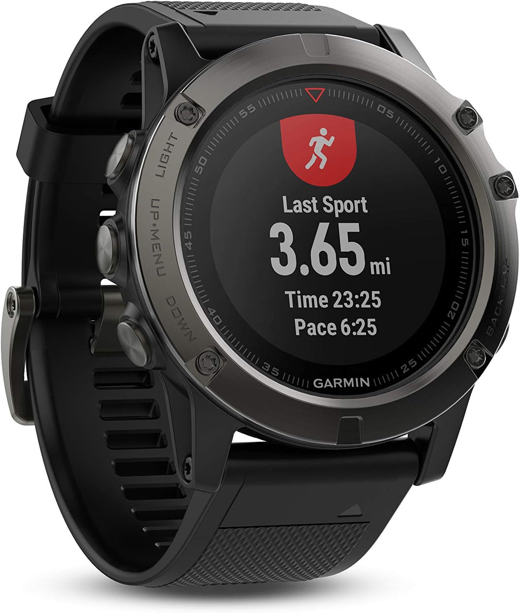 Garmin Fenix 5X Sapphire - Slate Gray with Black Band