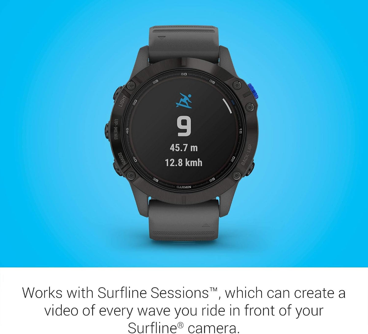 Garmin Fenix 6 Pro Solar (GPS,1.4 inches) Solar-Powered Multisport, Advanced Training Features and Data, Black with Slate Gray Band (Renewed)
