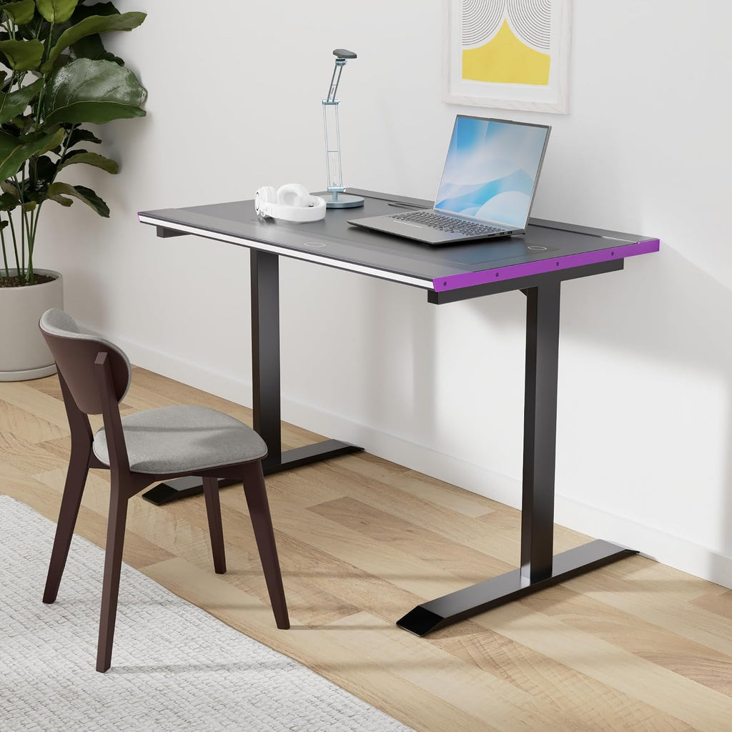 Cooler Master GD120 A1 ARGB 30th Anniversary PC Gaming Desk, Ambient ARGB, Water-Repellent Mousepad, 220lbs Weight Support, 3 Height Levels, Cable Management Tray, 47.2Dx29.5W Workstation|Home Office