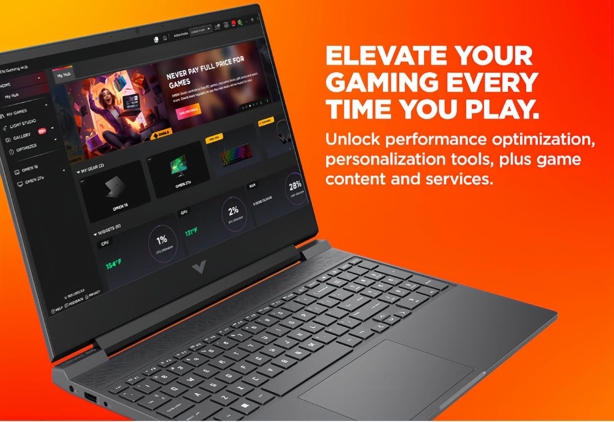 HP Victus 15.6' FHD 144Hz Gaming Laptop, AMD Ryzen 5-7535HS, AMD Radeon RX 6550M (Beats RTX 2050), Backlit Keyboard, Windows 11 Home, w/Cloth (64GB RAM |1TB PCIe SSD)
