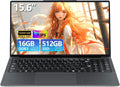 15.6 inch Laptop, Laptops with Core processor (up to 3.40GHz), Gaming Laptop 16GB RAM 512GB ROM, FHD 1920 x 1080, Win 11 Pro Traditional Laptops Computers with WIFI BT 5.0 Netbook For Student Busines