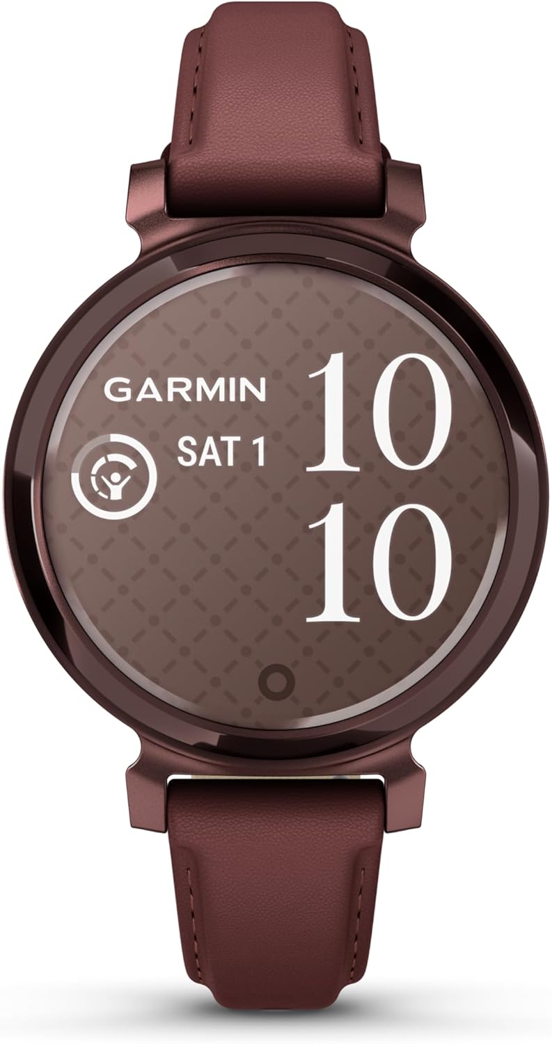 Garmin Lily 2, Small and Stylish Smartwatch, Hidden Display, Patterned Lens, Up to 5 Days Battery Life, Mulberry