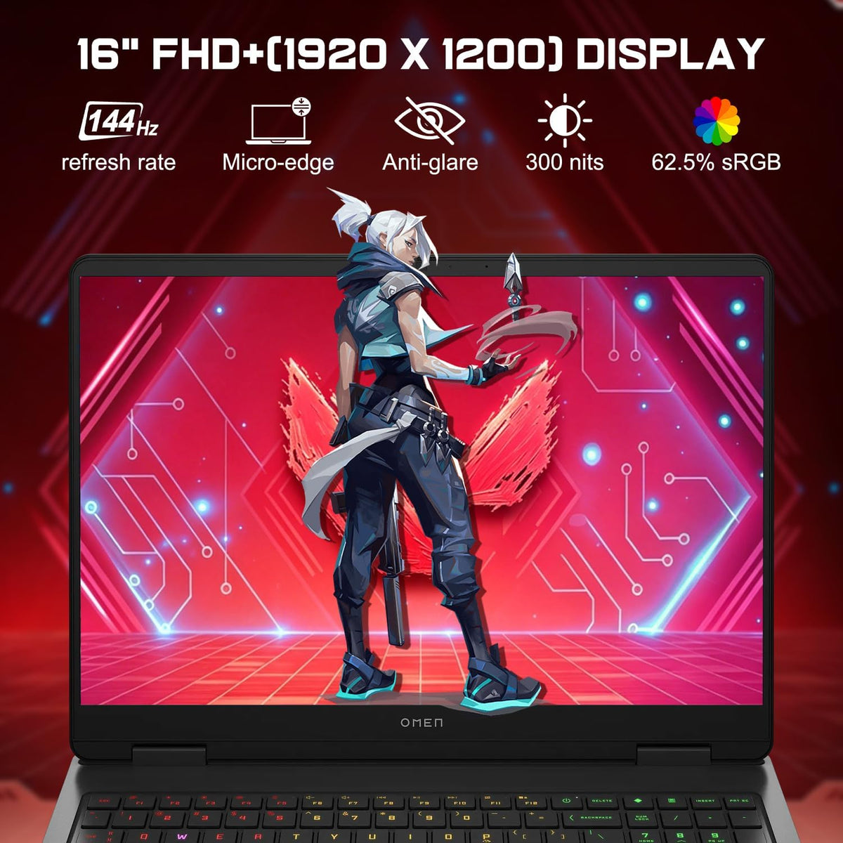 HP OMEN 16 Slim RTX 5070 Gaming Laptop, Intel Ultra 9 285H, NVIDIA RTX 5070, HyperX Audio, 16' FHD+ Anti-Glare, 64GB DDR5, 2TB SSD, 4-Zone RGB Backlit KB, Windows 11 Pro, Bundle Laptop Cooler