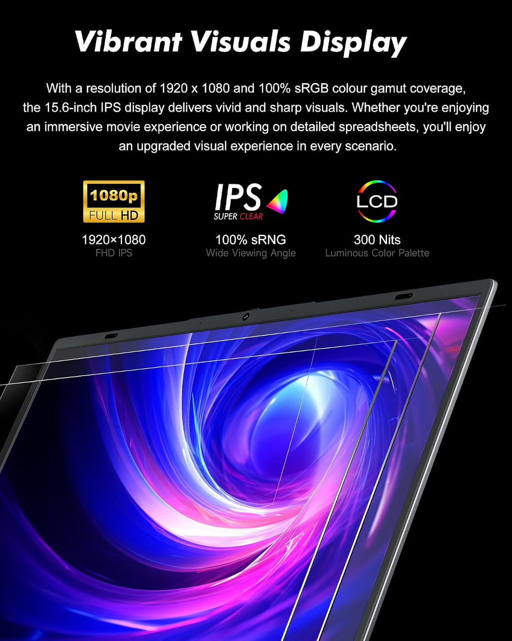 BLUEING 15.6-Inch Laptop Computer, Laptop with AMD 3020e (Up to 2.6GHz), 8GB DDR4 256GB SSD (Up to 32GB + 4TB), 1080P FHD IPS Display, Type-C, HDMI, USB3.2, BT5.2, WiFi 5, Laptops, Gray