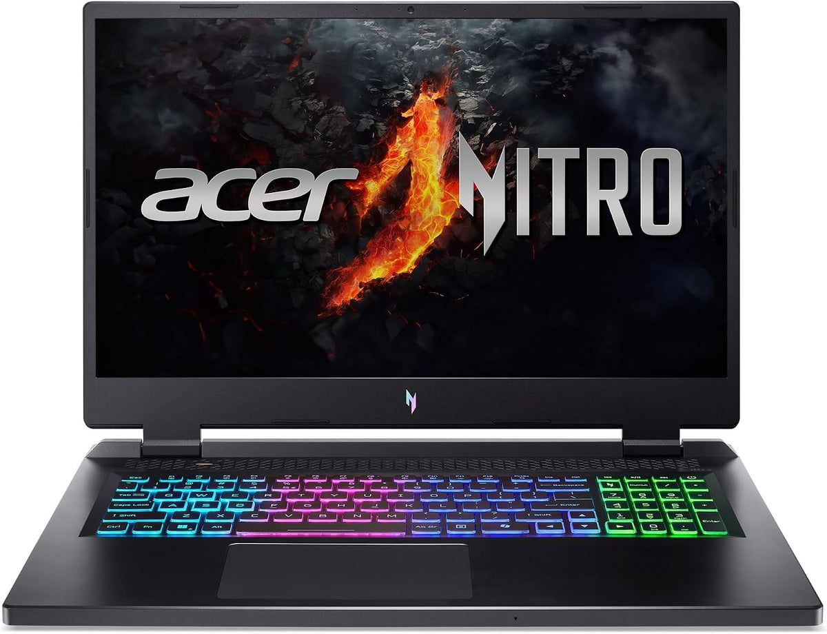 acer Nitro 17 Gaming Laptop | Intel Core i5-14450HX | NVIDIA GeForce RTX 4050 Laptop GPU | 17.3' FHD IPS 165Hz G-SYNC Display | 16GB DDR5 | 512GB Gen 4 SSD | Killer Wi-Fi 6E | AN17-72-56FS