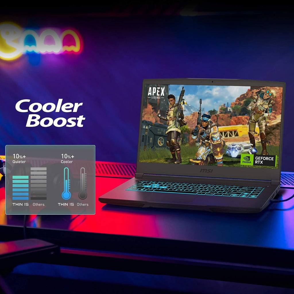 MSI Thin 15 B13VE-1697CA 15.6' 144Hz Gaming Laptop Intel® Core™ i5-13420H RTX 4050 16GB 512GB NVMe SSD Win11