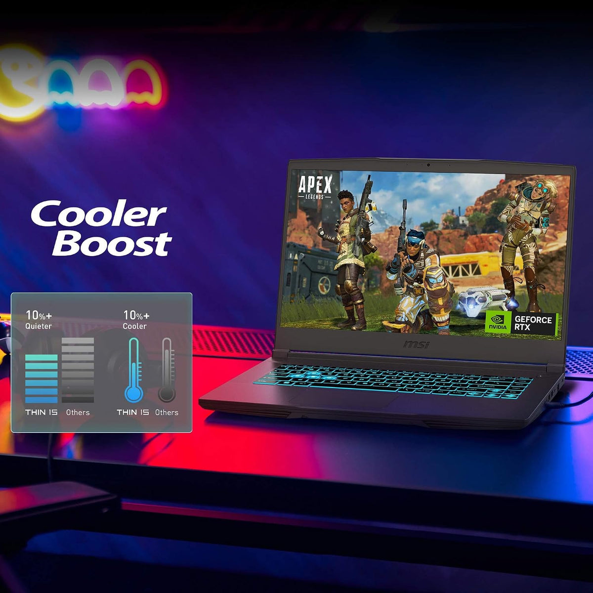 MSI Thin 15 B13VE-1697CA 15.6' 144Hz Gaming Laptop Intel® Core™ i5-13420H RTX 4050 16GB 512GB NVMe SSD Win11