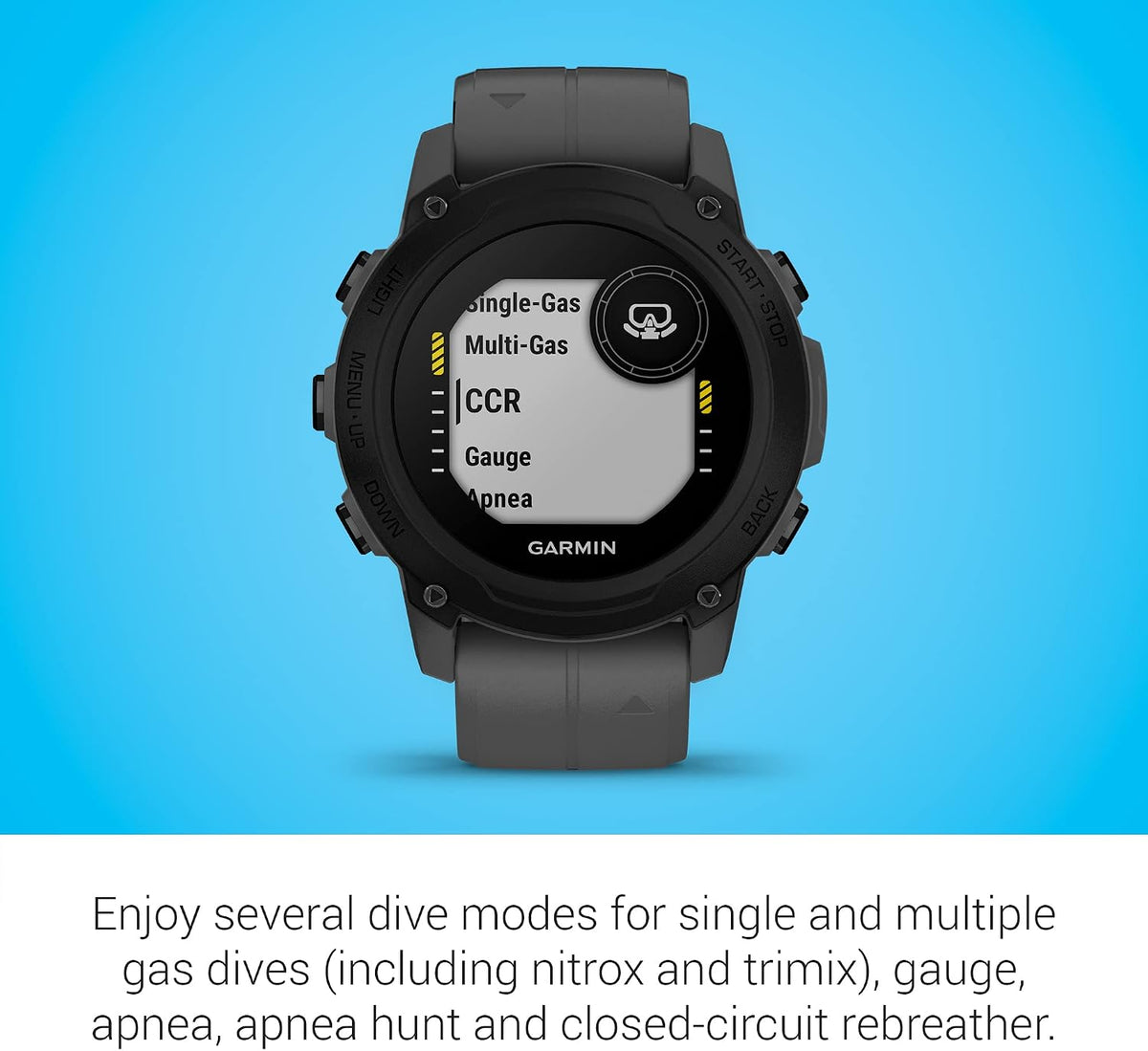Garmin Descent™ G1, Rugged Dive Computer, Multiple Dive Modes, Activity Tracking, Slate Gray (Renewed)