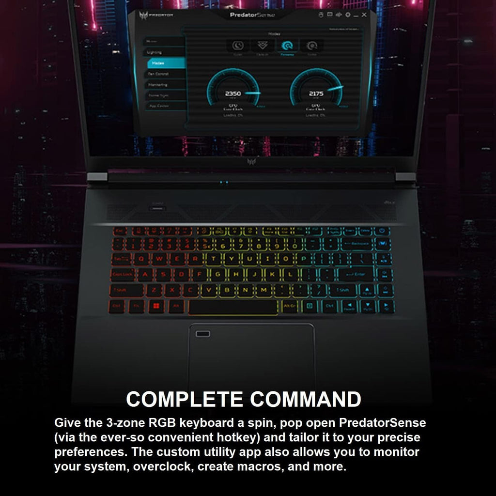 acer Predator Triton 500 SE Gaming Creator Laptop,16' WQXGA 240Hz G-SYNC, Intel i7-12700H, GeForce RTX 3070Ti, 16GB LPDDR5, 1TB Gen 4x4 SSD, Killer Wi-Fi 6E, Fingerprint Reader, Backlit Keyboard, MP