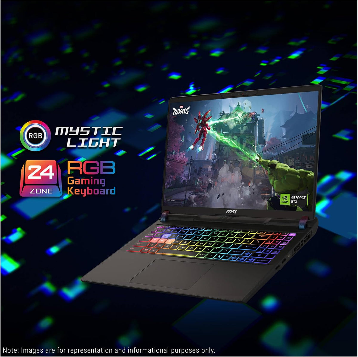 msi Vector 16 HX AI Gaming Laptop, Intel Ultra 7-255HX, 64 GB DDR5 RAM, 4 TB PCIe SSD, 16' FHD+ (1920x1200) 144Hz Display, Nvidia G-Force RTX 5070Ti, Backlit Keyboard, W11 Pro, Cosmo Gray