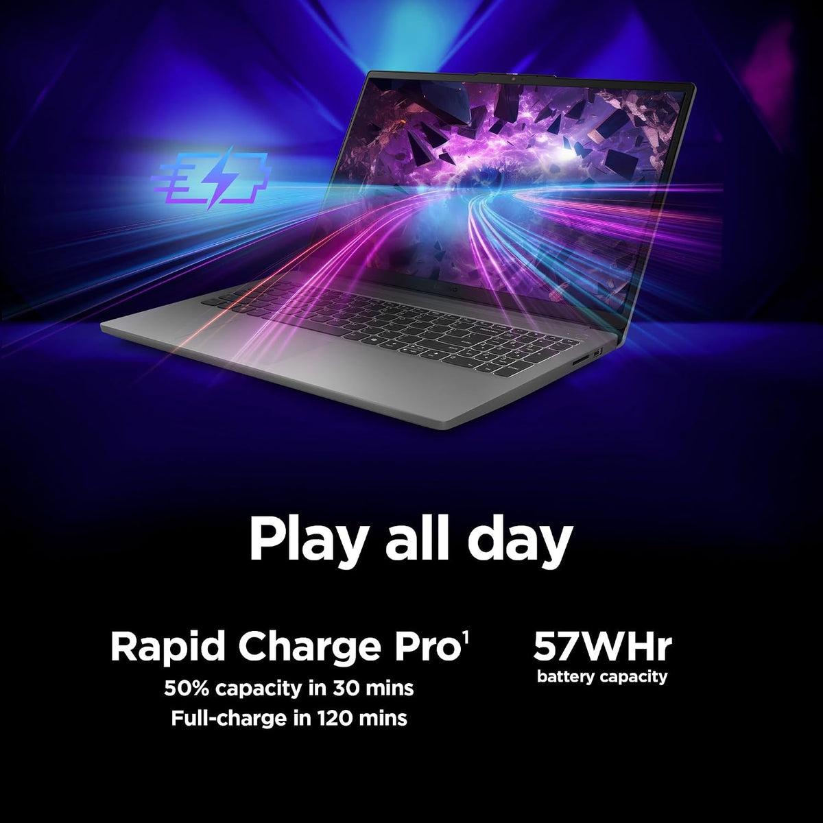 Lenovo LOQ Essential – AI-Powered Student Gaming Laptop - Intel® Core™i5-12450HX - 15.6' FHD IPS Display – 144Hz Refresh Rate – NVIDIA® GeForce RTX™ 4050 – 8GB Memory – 512GB SSD Storage – Luna Grey