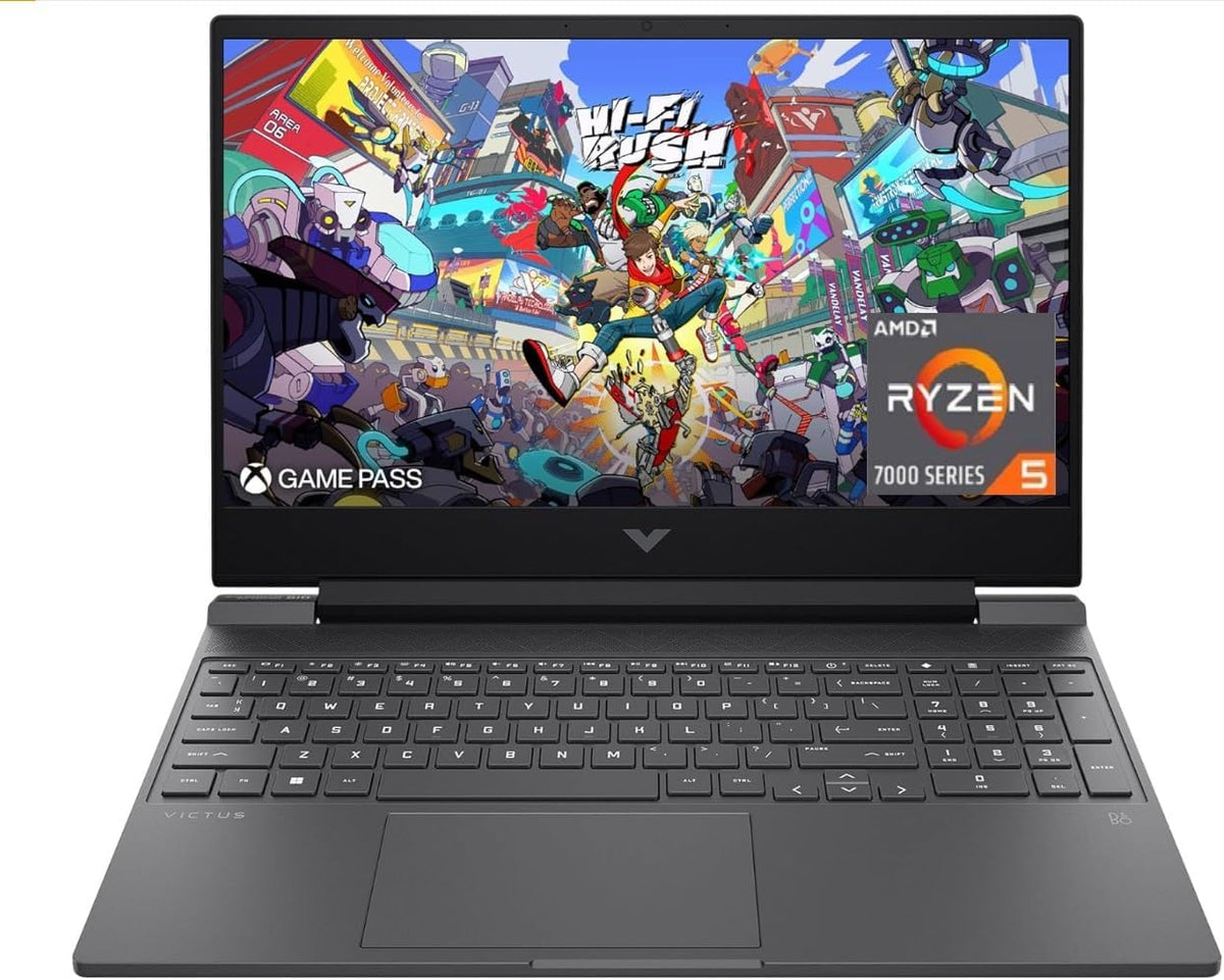 HP Victus 15.6' 144Hz FHD Gaming Laptop,AMD Ryzen 5 7535HS,16GB DDR5 RAM,1TB SSD,AMD Radeon RX 6550M,Beats RTX 2050,Backlit Keyboard,Windows11 Pro, Mica Silver