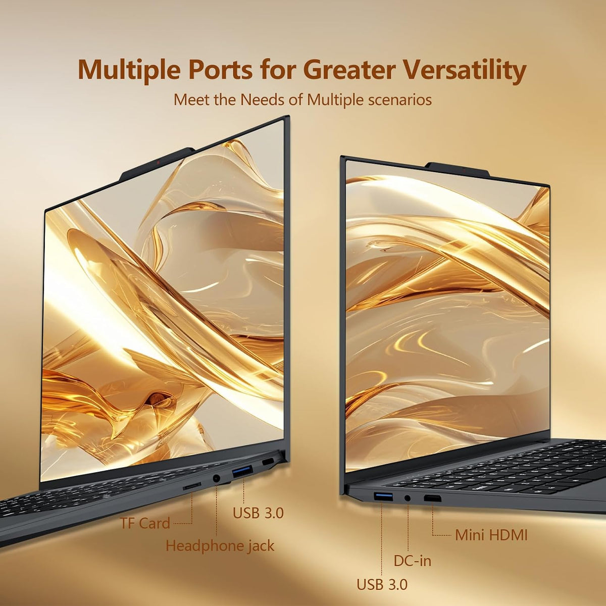 2026 Laptop,15.6 Inch Laptop Computer with N150 Processor(Up to 3.6GHz) 16GB RAM 512GB SSD, FHD 1920*1080, Backlit Keyboard with Fingerprint Unlocking, WiFi 5, BT 4.2, Laptop for Business Student
