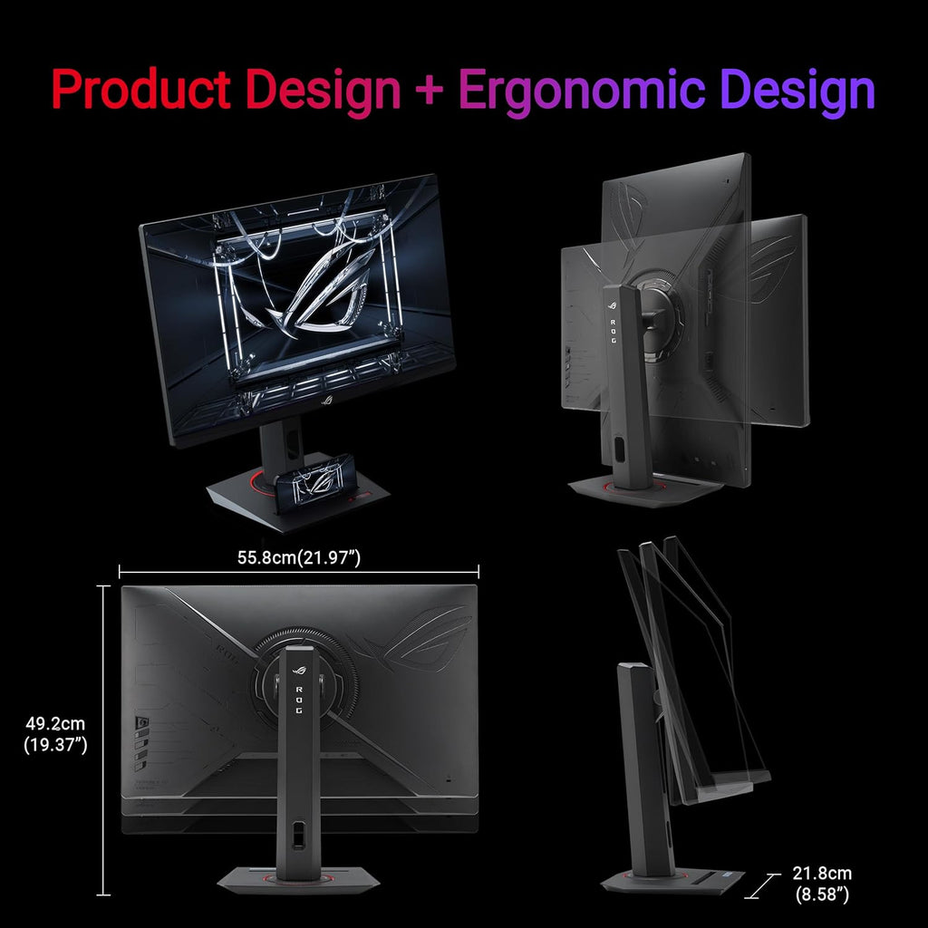 ASUS ROG Strix 24.5' USB-C HDR400 Gaming Monitor (XG259CMS)–Full HD 1080p, 310Hz, 1ms, Fast IPS, 110% SRGB, Extreme Low Motion Blur Sync, G-SYNC Compatible, DisplayWidget, Tripod Socket, 3yr Warranty