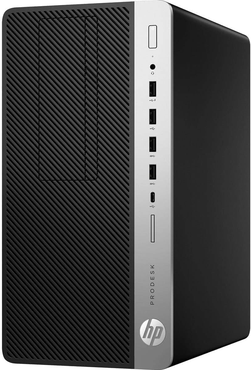 HP ProDesk 600G4 Tower Desktop Computer | Intel i7-8700 (3.4) | 8GB DDR4 RAM | 250GB SSD Solid State | Wi-Fi 5G + Bluetooth | Windows 11 Professional | Home or Office PC (Renewed)