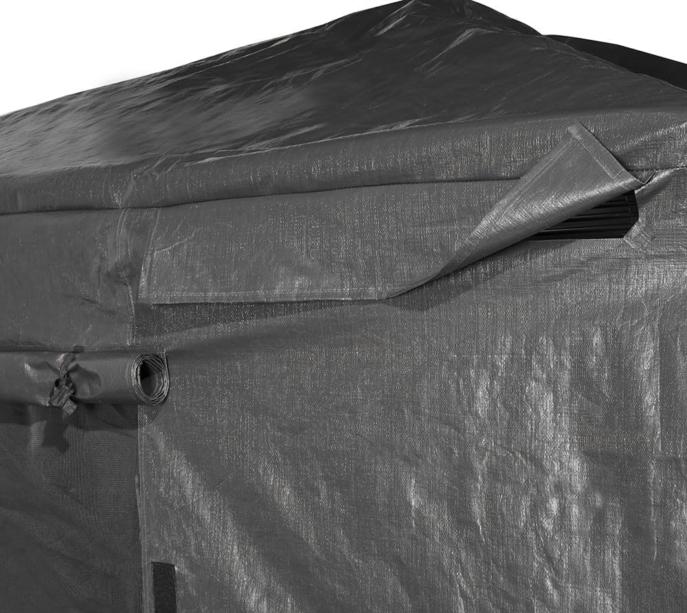 Sojag Winter Cover for Gazebos, Waterproof 12' x 20' Gazebo Accessory with Roll-Up Door, and Vented Panels, All-Season Outdoor Storage