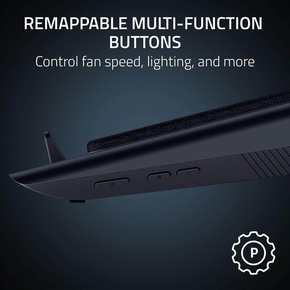 Razer Laptop Cooling Pad: Adaptive Smart - Intelligent Fan Control - Airtight Pressure Chamber - Fits Most Laptops & Macbooks 14' to 18' - Preset & Custom Fan Curves - 3 Port USB Type A - Chroma RGB