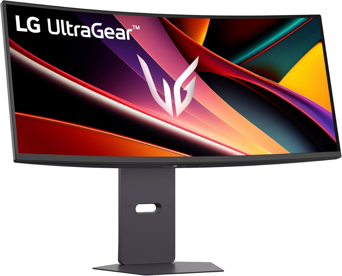 LG 34G600A-B 34-inch Ultragear WQHD (3440 x 1440) Curved Gaming Monitor 160Hz, AMD FreeSync Premium, HDR10, Built-in Speaker, Reader Mode, HDMI 2.1, DisplayPort, Tilt/Height/Swivel Stand, Black
