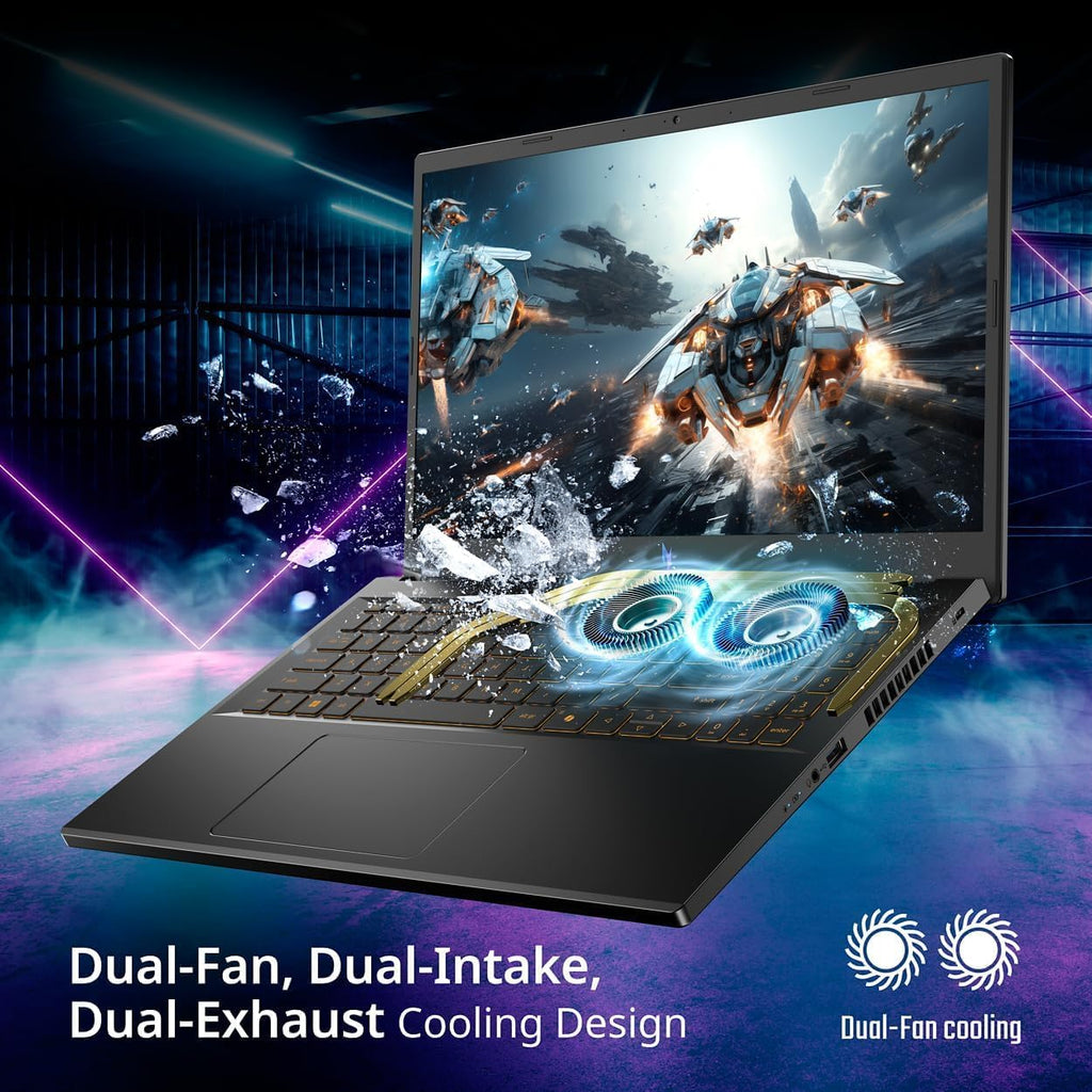 acer Nitro V 15.6' FHD IPS 165Hz Gaming Laptop, Intel Core i5-13420H, NVIDIA GeForce RTX 5050 with 8GB GDDR7 VRAM, w/Mouse pad (64GB RAM | 2TB PCIe SSD+pro)