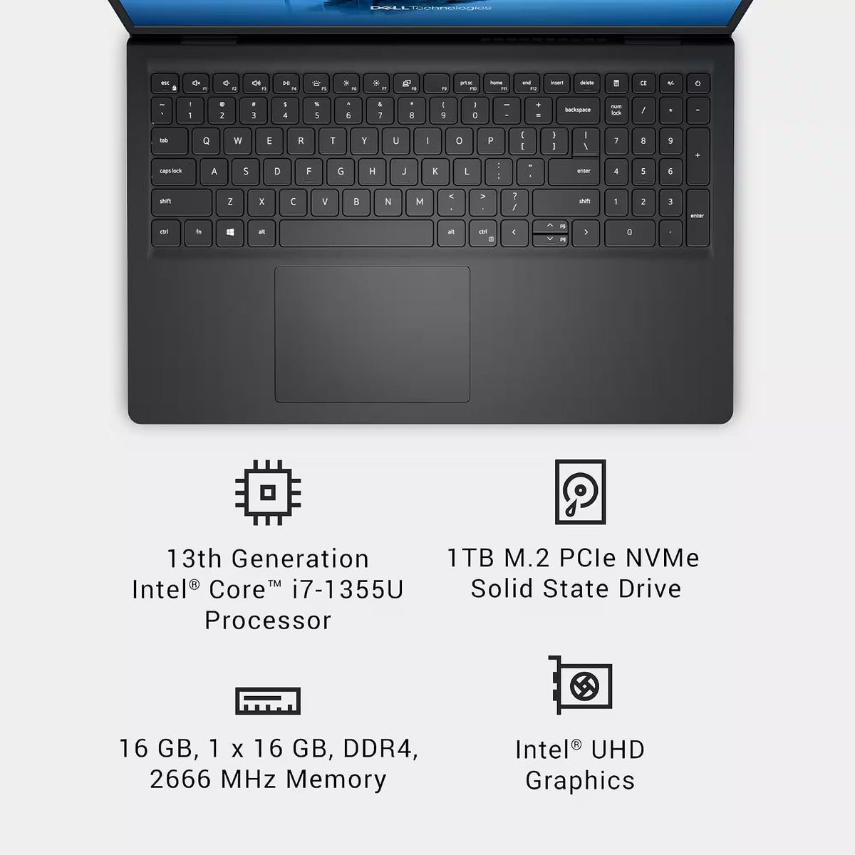 Dell 15 Touchscreen Business Laptop(2025) - 15.6' FHD Touch Display, Intel 10-Core i7-1355U, Intel UHD Graphics, Wi-Fi 6, Copilot AI, Type-C, 64 GB RAM, 2 TB SSD