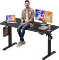 BIZUM Electric Standing Desk, 55' x 24' Height Adjustable Desk, Black Sit to Stand Desk Memory Gaming Computer Workstation for Home Office