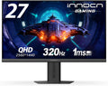 INNOCN 27' Gaming Monitor 2K QHD 2560 x 1440P 240Hz 320Hz 1ms IPS PC Computer Display, HDMI 2.1, DP 1.4, HDR 400, Eyes Care, Height/Pivot Adjustable, VESA Mountable, 27G2T